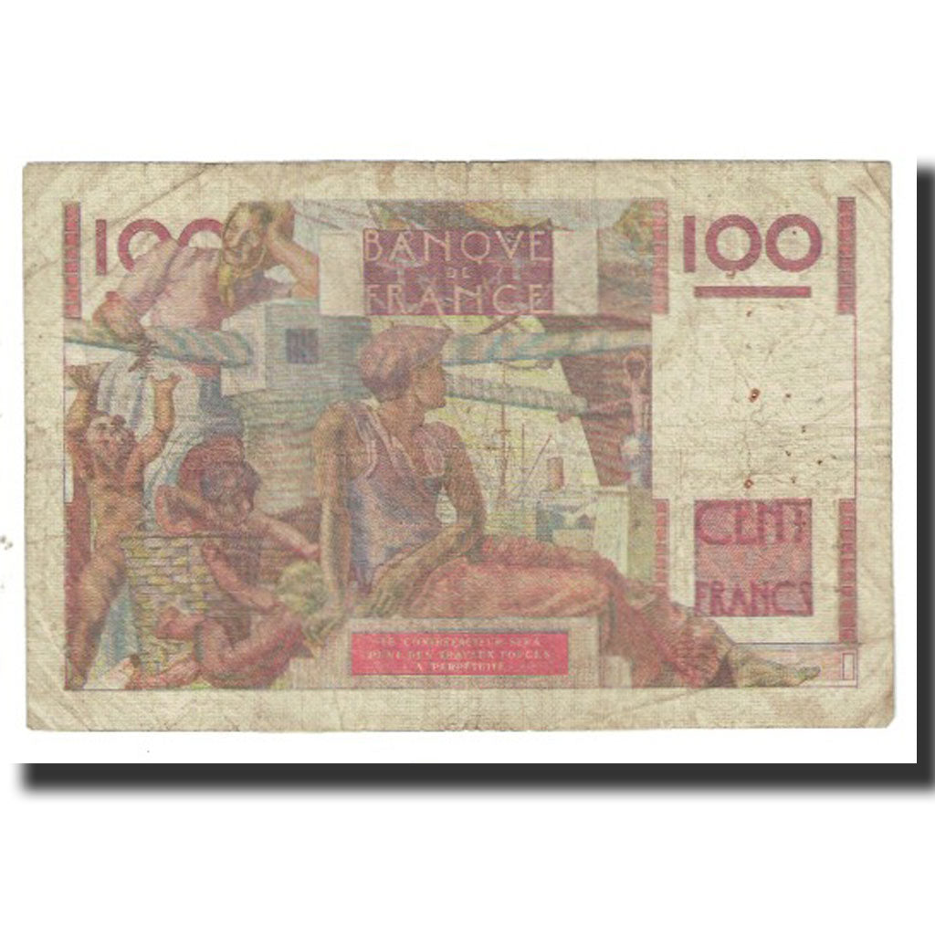France, 100 Francs, Jeune Paysan, 1946, D AMBRIERES, GARGAM, 1946-07-18
