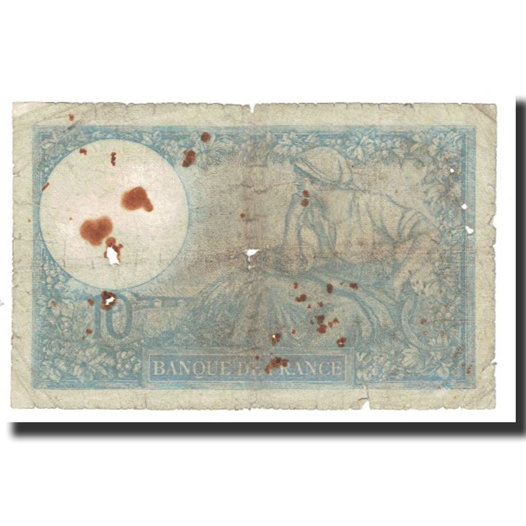 Francia, 10 Francs, Minerve, 1939, platet strohl, 1939-09-21, MB, Fayette:07.08