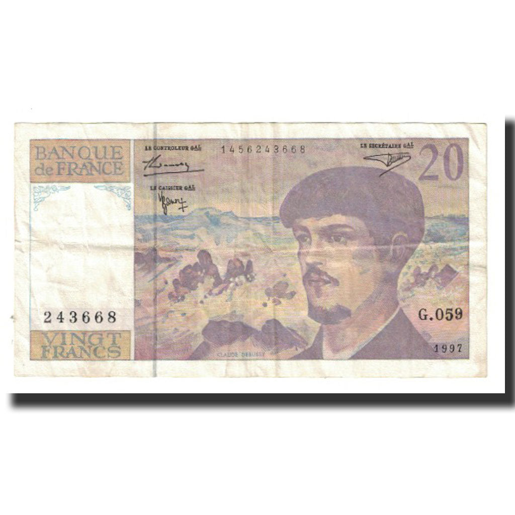 Francia, 20 Francs, Debussy, 1997, STROHL TRONCHE DENTAUD, BB, Fayette:66ter.02