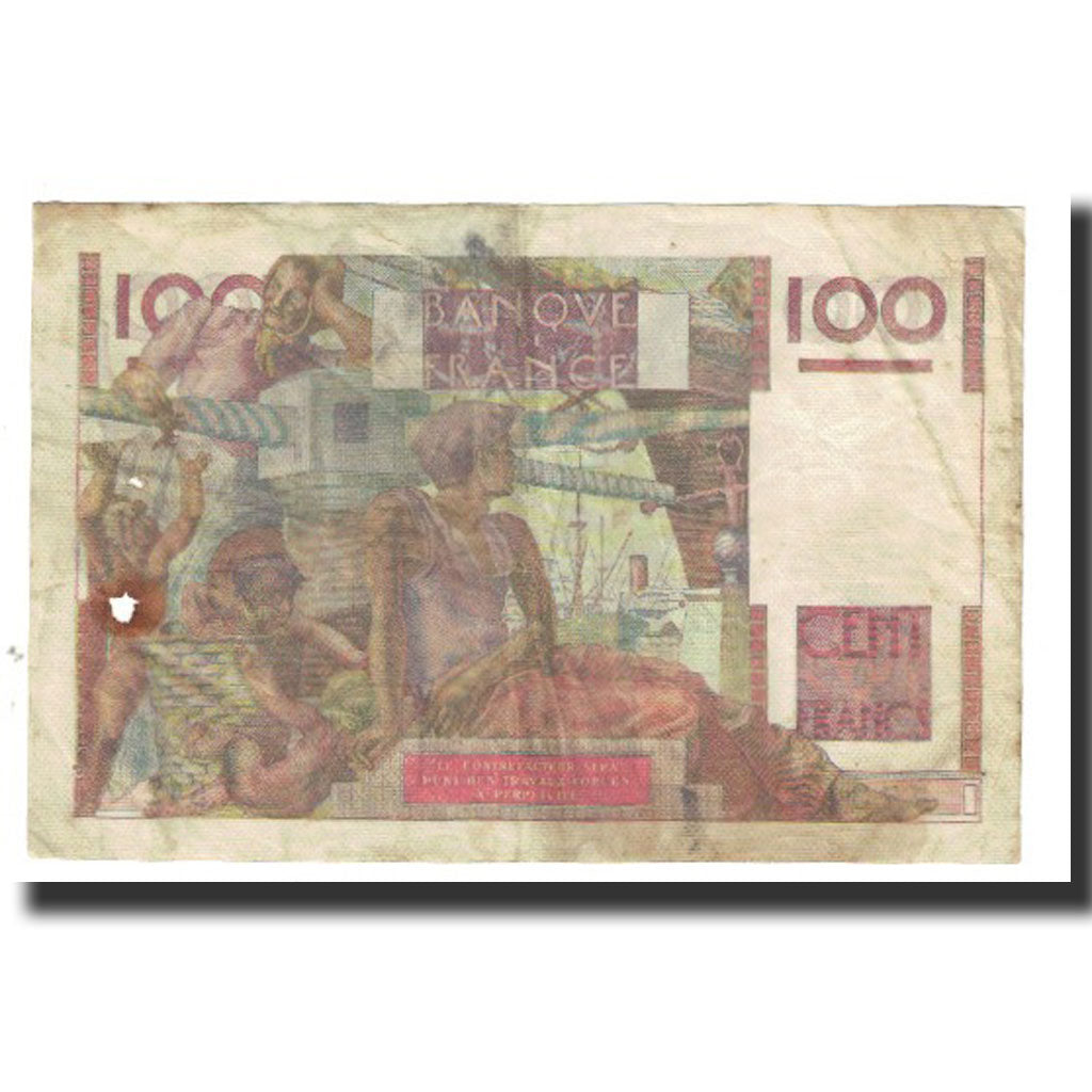 Frankreich, 100 Francs, Jeune Paysan, 1953, D AMBRIERES, GARGAM, 1953-06-04, S