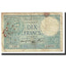 Francia, 10 Francs, Minerve, 1941, platet strohl, 1941-12-04, MB, Fayette:7.30