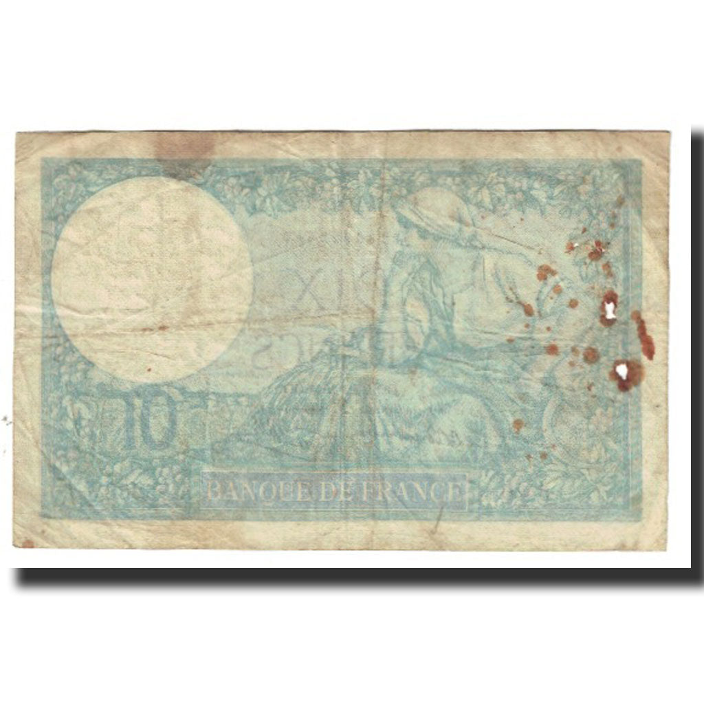 Francia, 10 Francs, Minerve, 1941, platet strohl, 1941-12-04, MB, Fayette:7.30