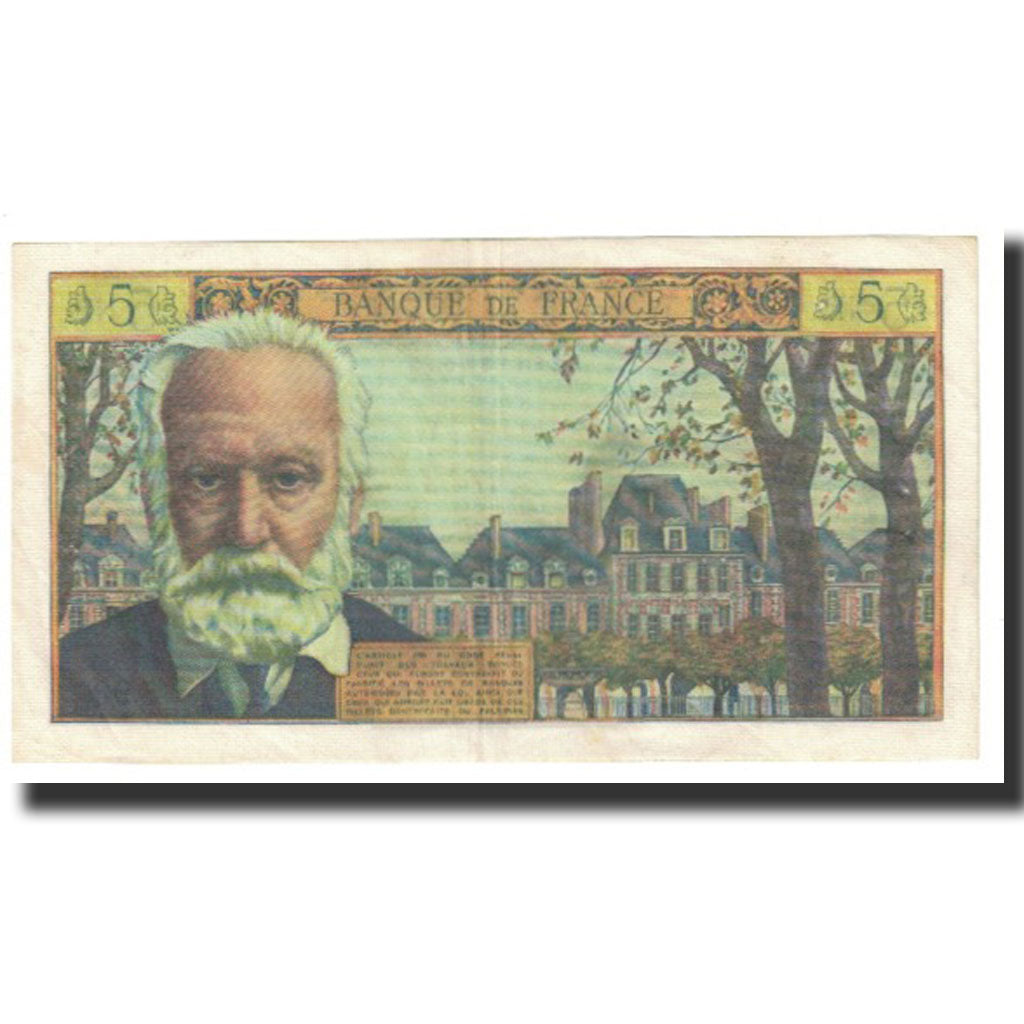 Francia, 5 Nouveaux Francs, Victor Hugo, 1962, G.Gouin