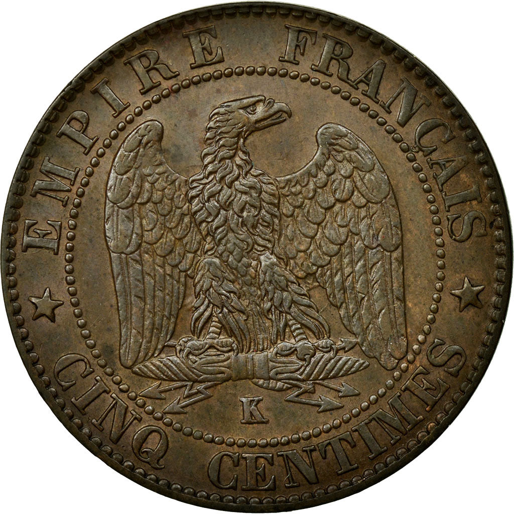 Coin, France, Napoleon III, Napoléon III, 5 Centimes, 1862, Bordeaux