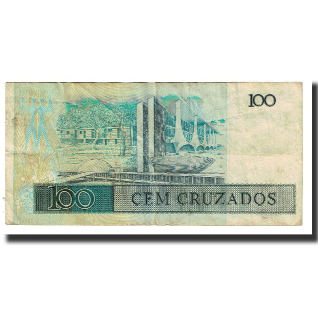 Banknote, Brazil, 100 Cruzados, KM:211c, VF(20-25)