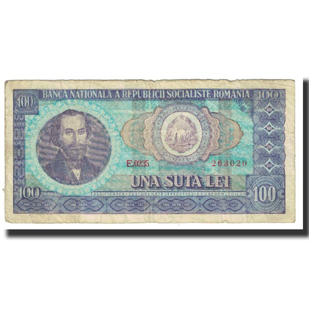 Banknote, Romania, 100 Lei, KM:97a, VF(20-25)