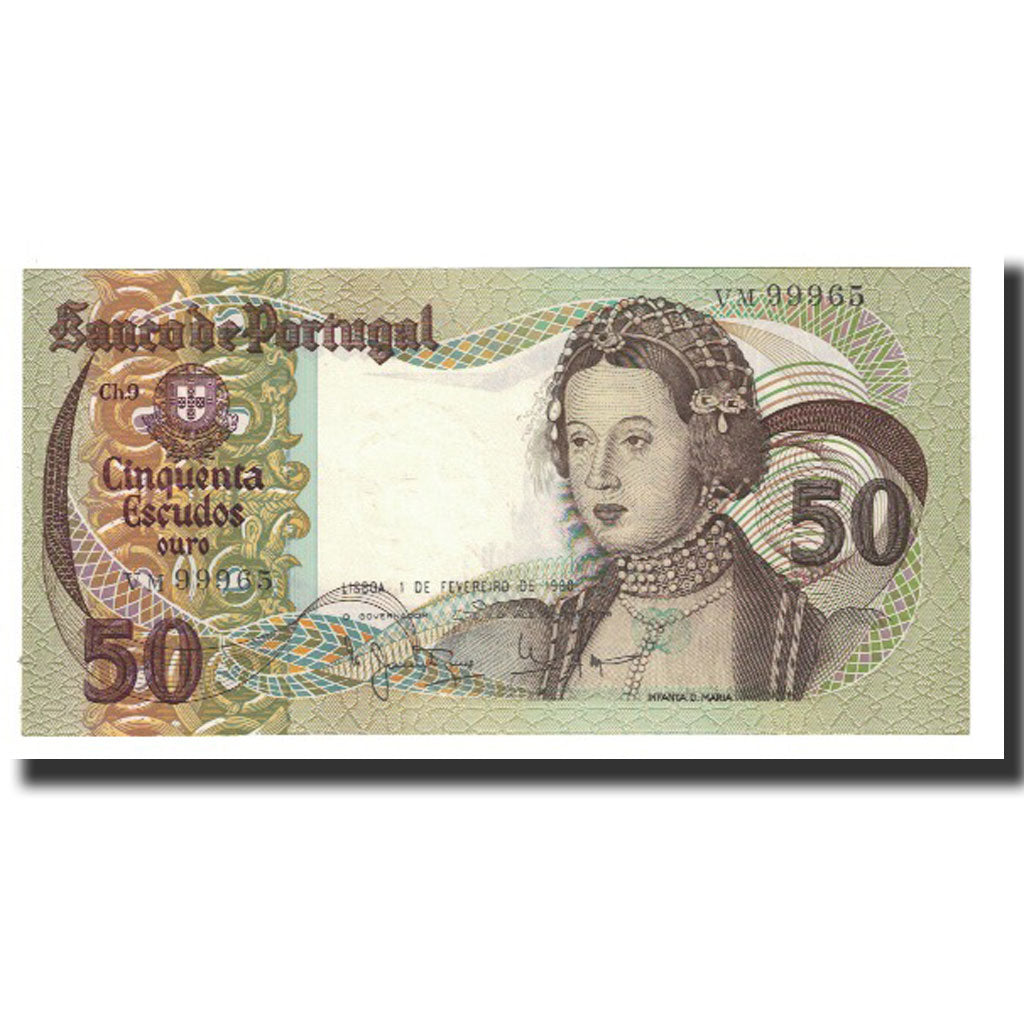 Banconote, Portogallo, 50 Escudos, 1980, 1980-02-01, KM:174b, SPL