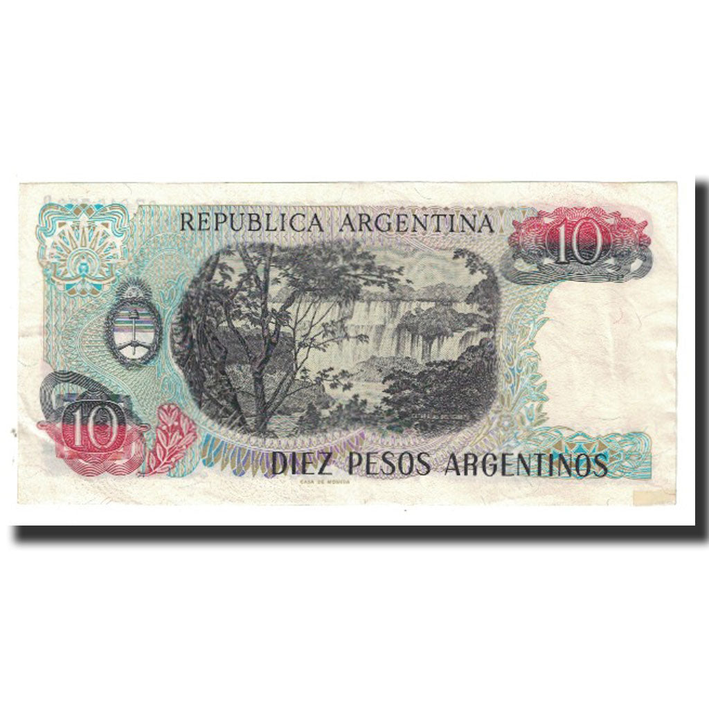 Billete, 10 Pesos Argentinos, Argentina, KM:313a, MBC