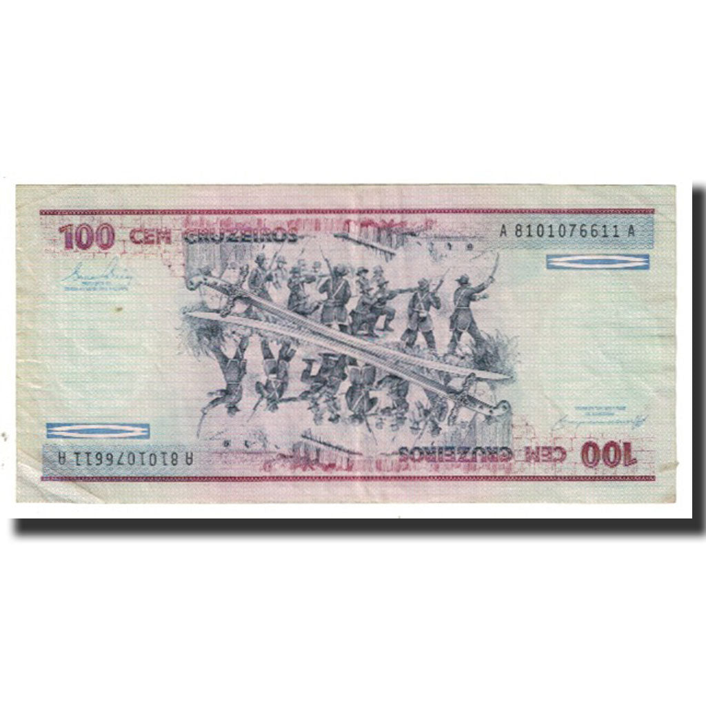 Banknote, Brazil, 100 Cruzeiros, KM:198b, EF(40-45)