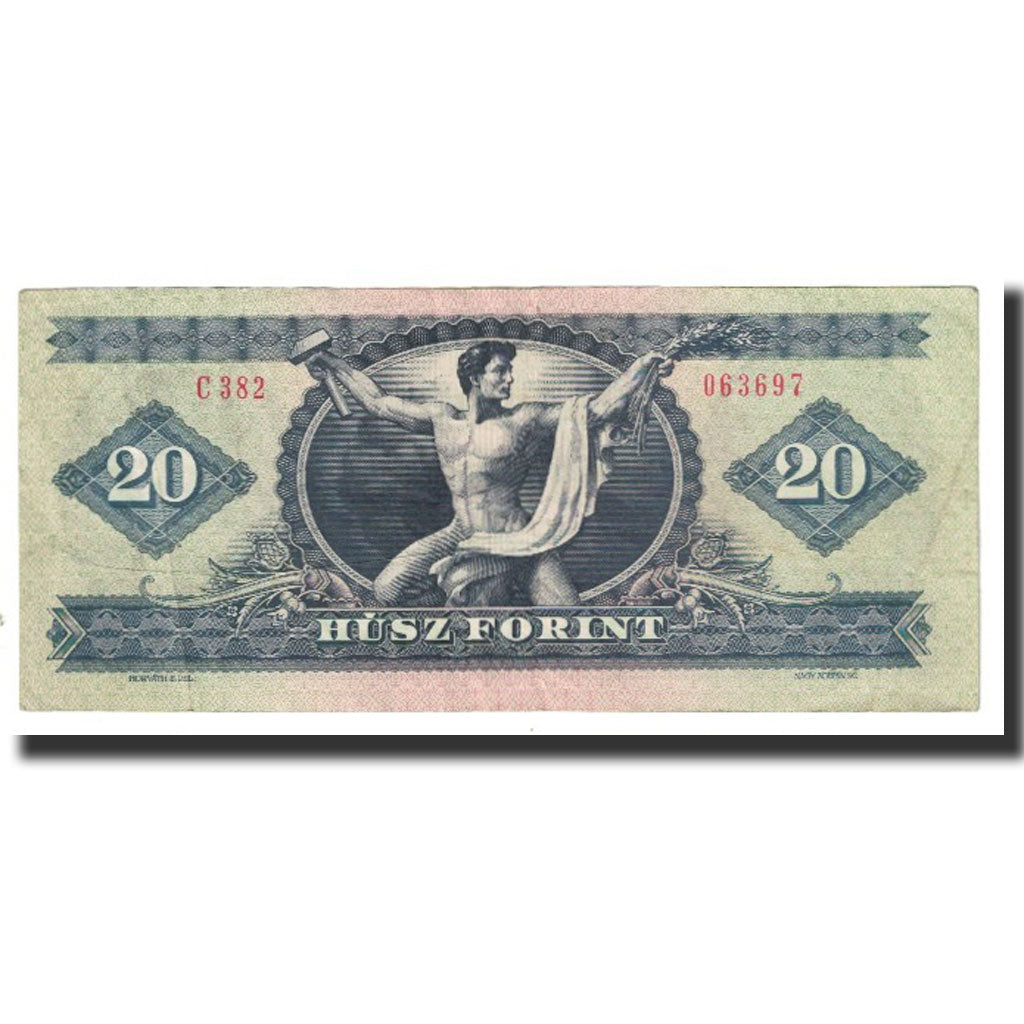 Banknote, Hungary, 20 Forint, 1980, 1980-09-30, KM:169g, EF(40-45)