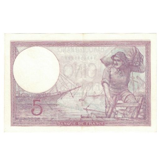 France, 5 Francs, Bleu, 1933, E.Picard-J.Laferrière, 1933-08-17, UNC(63)