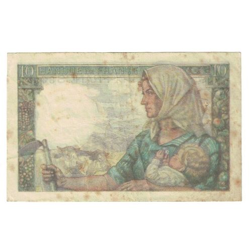 France, 10 Francs, Mineur, 1946, P. Rousseau and R. Favre-Gilly, 1946-09-26