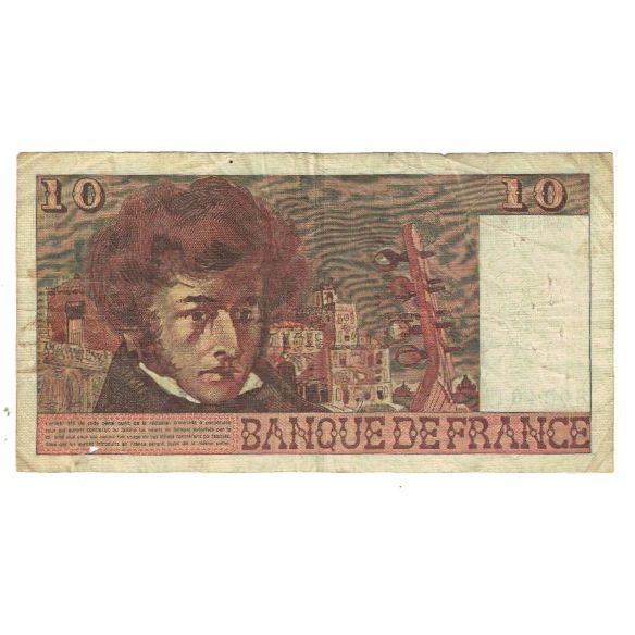 Frankrijk, 10 Francs, Berlioz, 1977, P. A.Strohl-G.Bouchet-J.J.Tronche