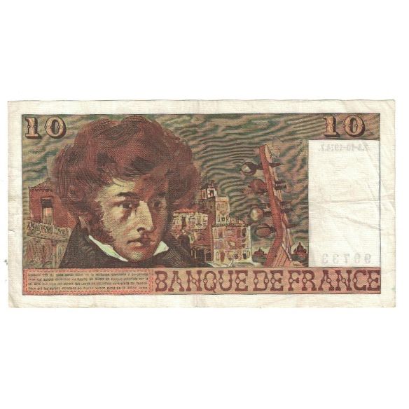 Frankrijk, 10 Francs, Berlioz, 1974, P. A.Strohl-G.Bouchet-J.J.Tronche