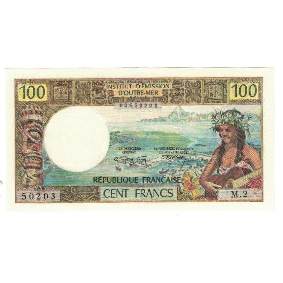 Billete, 100 Francs, Tahití, KM:23, UNC
