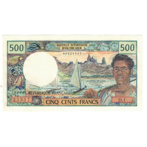 Billete, 500 Francs, Nueva Caledonia, NOUMÉA, KM:60a, UNC