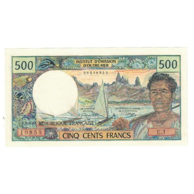 Billete, 500 Francs, Tahití, KM:25d, UNC