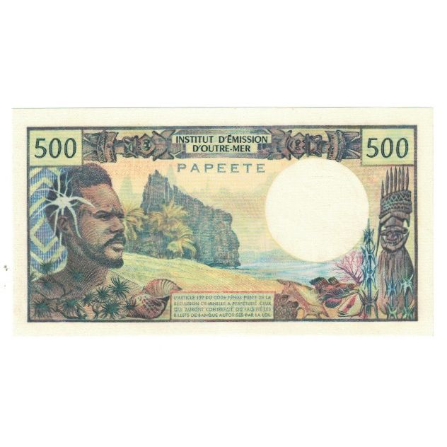 Billete, 500 Francs, Tahití, KM:25d, UNC