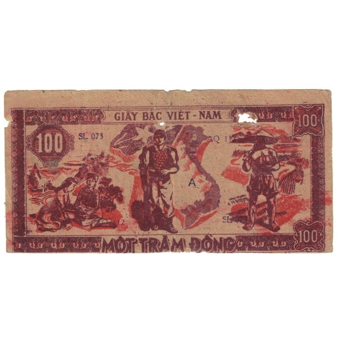 Billet, Viet Nam, 100 D<ox>ng, KM:28c, TB