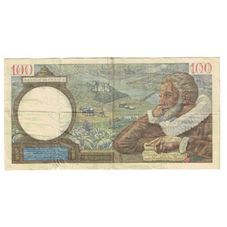 Frankrijk, 100 Francs, Sully, 1941, P. Rousseau and R. Favre-Gilly, 1941-01-30