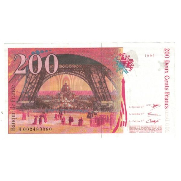 Frankreich, 200 Francs, Eiffel, 1995, BRUNEEL, BONARDIN, VIGIER, UNZ