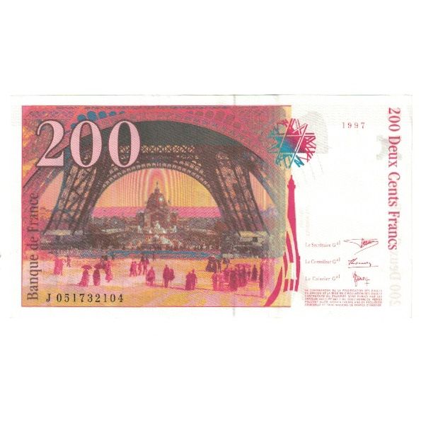Francia, 200 Francs, Eiffel, 1997, BRUNEEL, BONARDIN, VIGIER, FDS