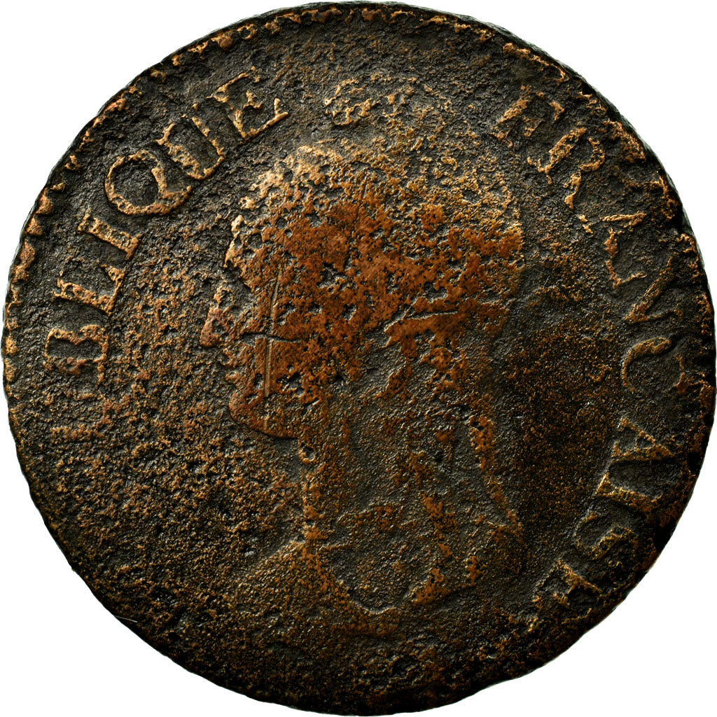 Coin, France, Dupré, 5 Centimes, 1796, Orléans, VG(8-10), Bronze, KM:640.9