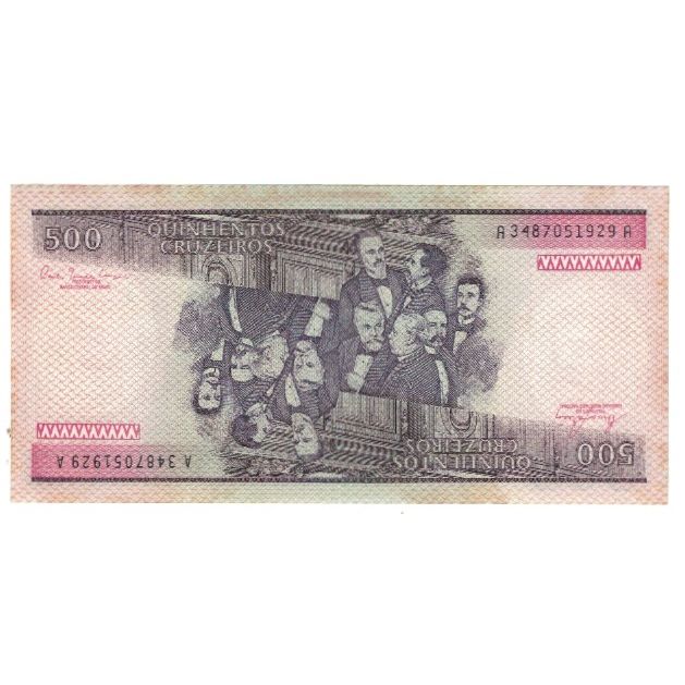 Banknote, Brazil, 500 Cruzeiros, KM:200b, EF(40-45)