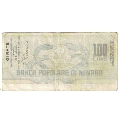 Billete, 100 Lire, 1976, Italia, 1976-12-03, Novara, BC