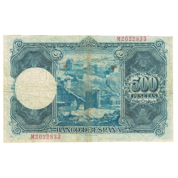 Banconote, Spagna, 500 Pesetas, 1954, 1954-07-22, KM:148a, BB