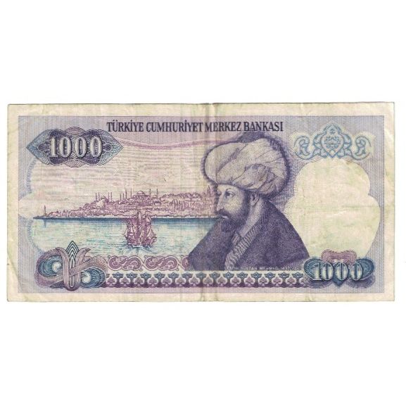 Banknote, Turkey, 1000 Lira, KM:196, VF(20-25)