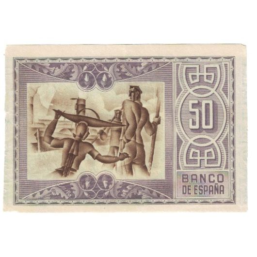 Billet, Espagne, 50 Pesetas, 1937, 1937-01-01, KM:S564, TTB