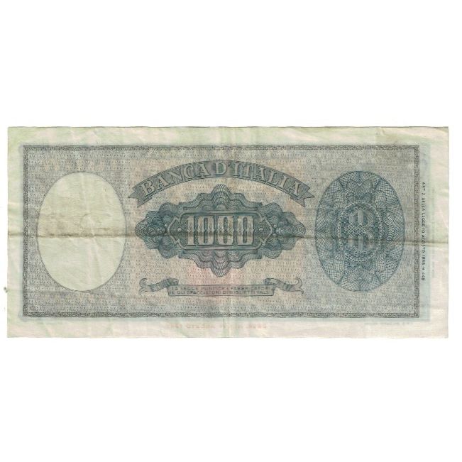 Banconote, Italia, 1000 Lire, 1961, 1961-09-25, KM:88a, BB