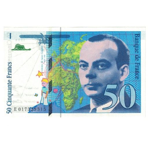 France, 50 Francs, St Exupéry, 1994, D.Bruneel-J.Bonnardin-Y.Barroux