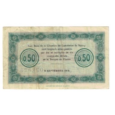 Francja, Nancy, 50 Centimes, 1916, EF(40-45), Pirot:87-7