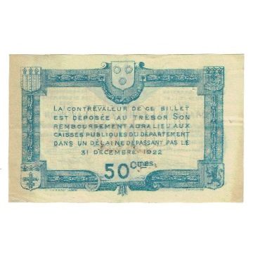 França, Rodez, 50 Centimes, 1917, EF(40-45), Pirot:108-11