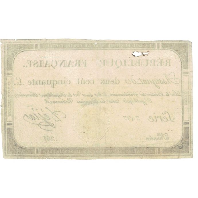 Francja, 250 Livres, 1793, Say, 1793, EF(40-45), KM:A75