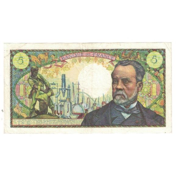 France, 5 Francs, Pasteur, 1968, R.Tondu-P.Gargam-H.Morant, 1968-08-01, TTB