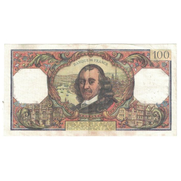 Francia, 100 Francs, Corneille, 1973, P. Rousseau and R. Favre-Gilly