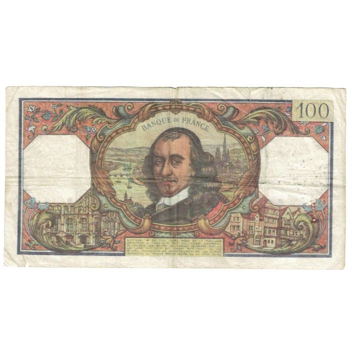 Frankreich, 100 Francs, Corneille, 1967, P. Rousseau and R. Favre-Gilly