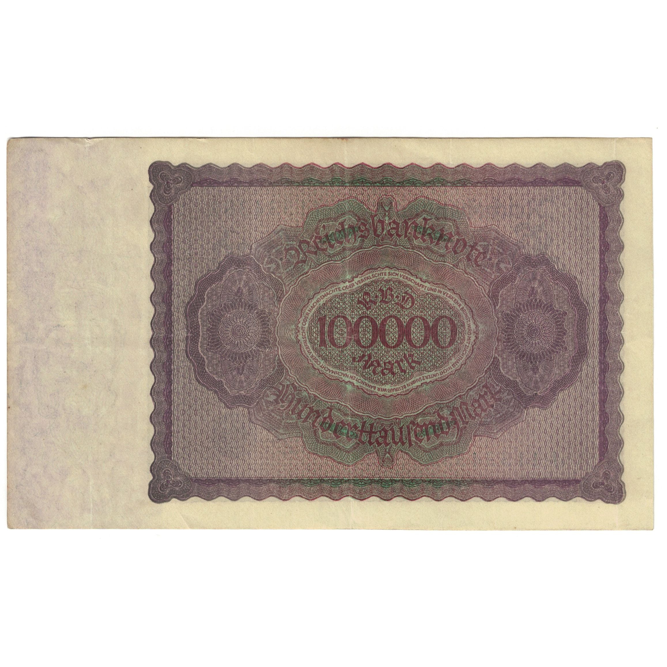 Banknote, Germany, 100,000 Mark, 1923, 1923-02-01, KM:83a, AU(55-58)