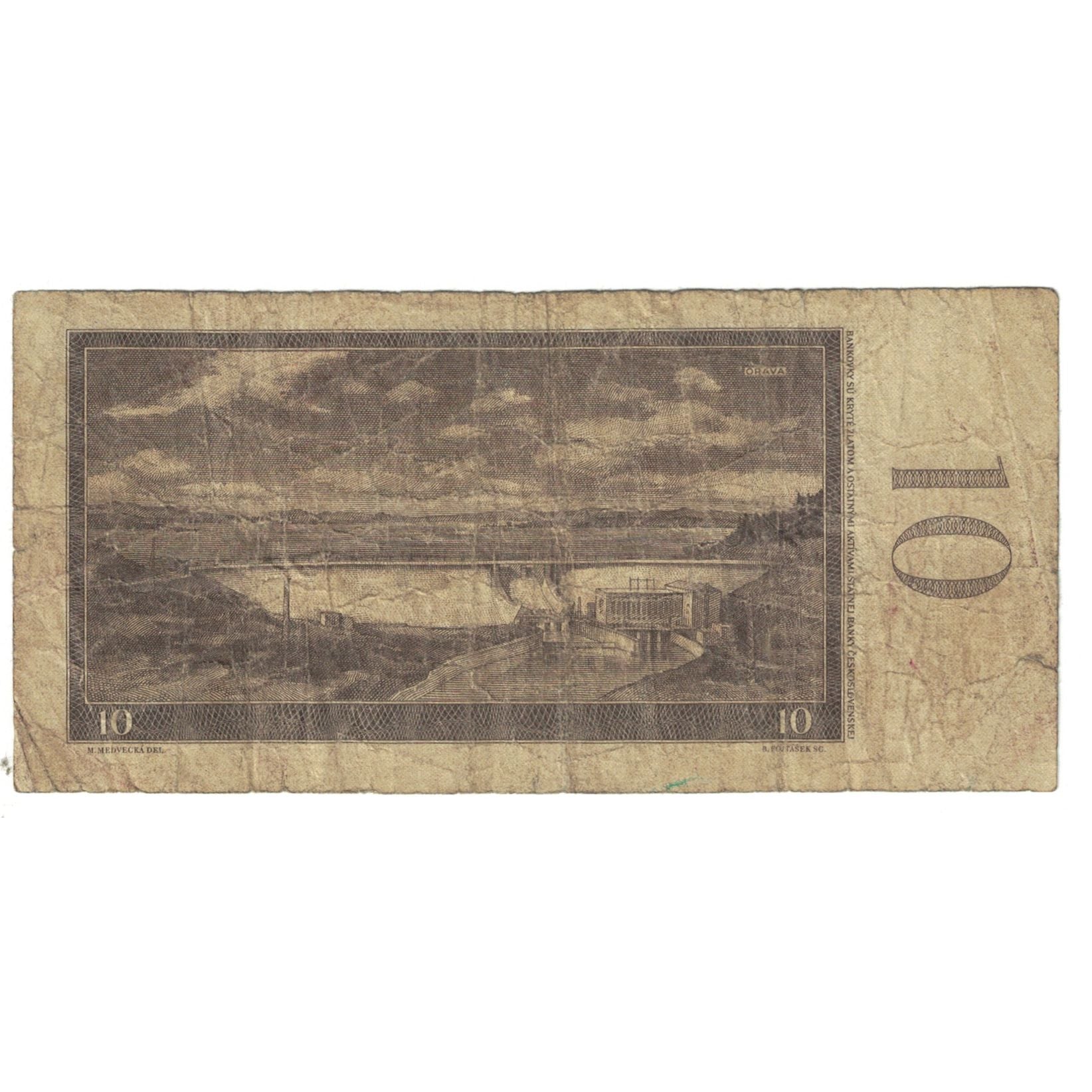 Billete, 10 Korun, 1960, Checoslovaquia, KM:88b, RC