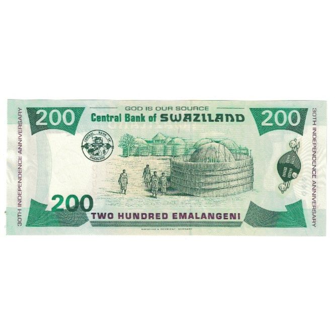 Biljet, Swaziland, 200 Emalangeni, 1998, 1998-09-06, KM:28a, NIEUW