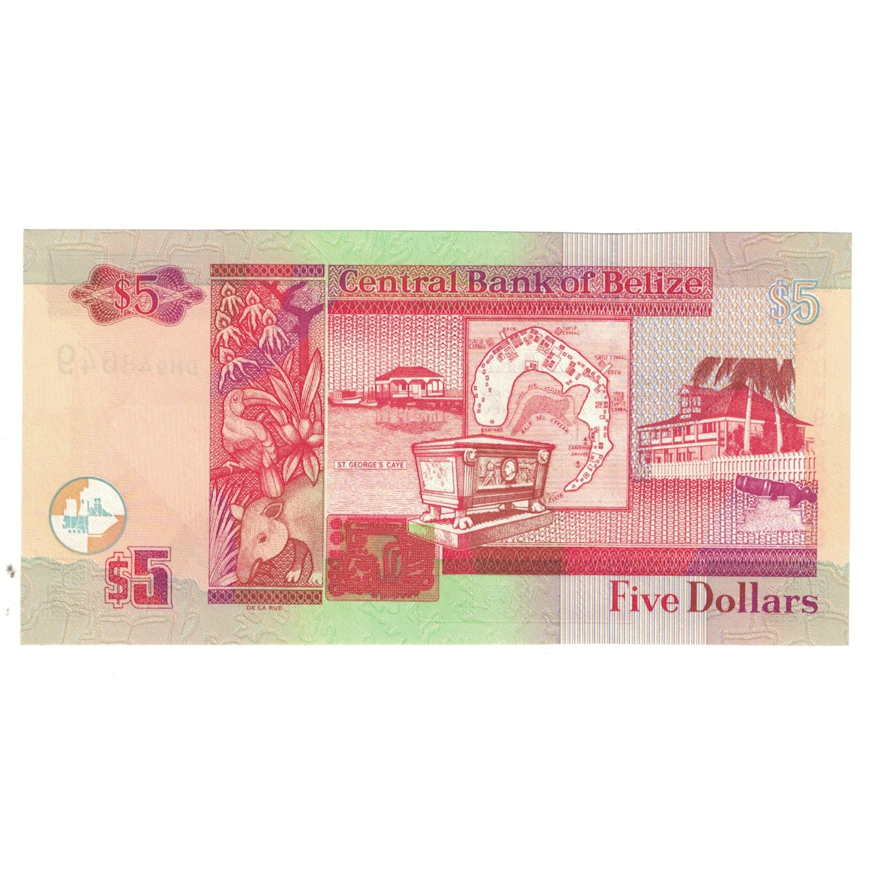 Banknote, Belize, 5 Dollars, 2009, 2009-07-01, KM:67d, UNC(65-70)