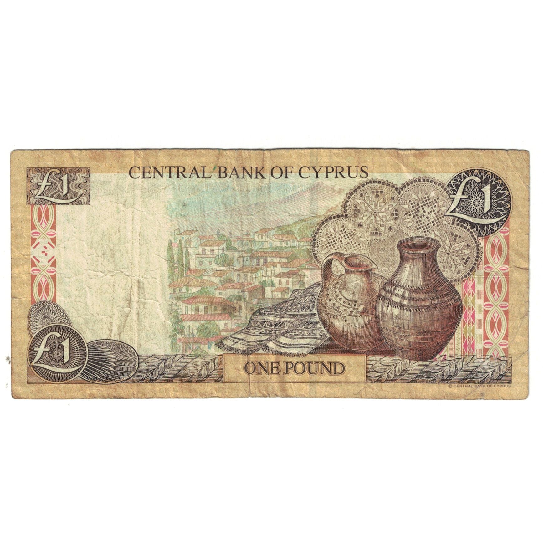 Banknote, Cyprus, 1 Pound, 2001, 2001-02-01, KM:60d, F(12-15)