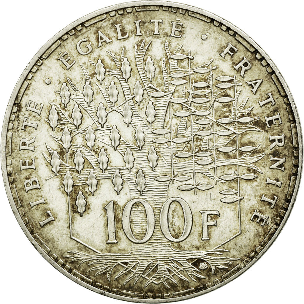 Coin, France, Panthéon, 100 Francs, 1982, Paris, AU(55-58), Silver, KM:951.1