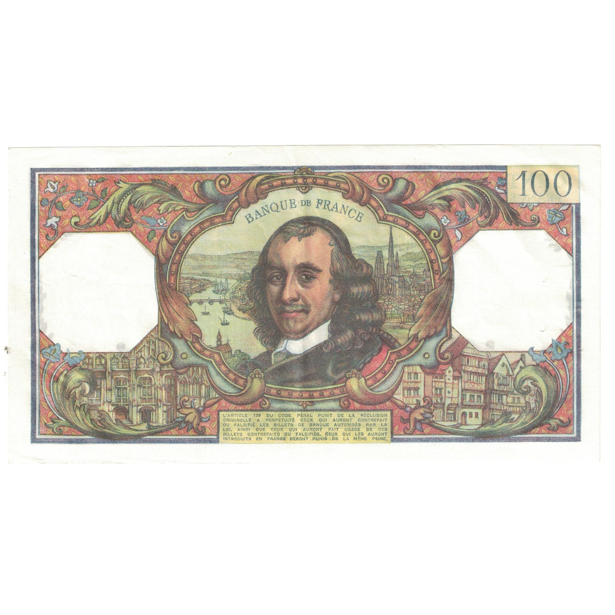 France, 100 Francs, Corneille, 1978, K.1233, SUP+, Fayette:65.64, KM:149f
