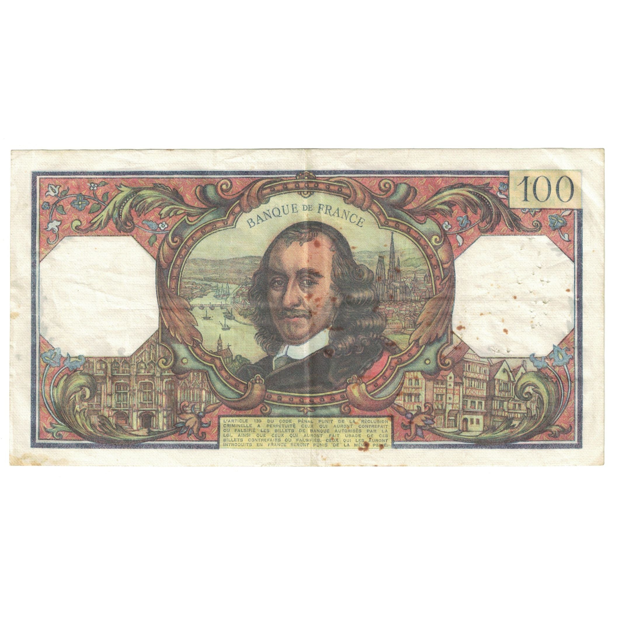 Francia, 100 Francs, Corneille, 1975, V.892, BC, Fayette:65.50, KM:149e