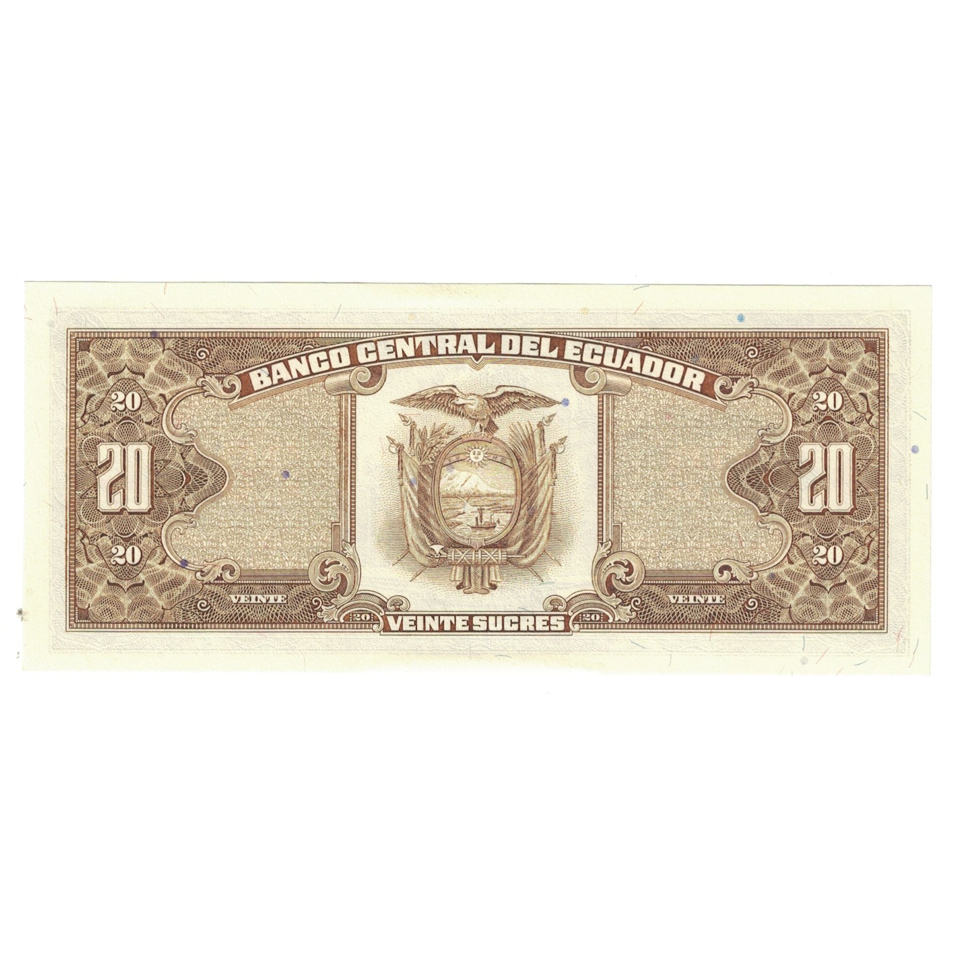 Banknote, Ecuador, 20 Sucres, 1988, 1988-11-22, KM:115b, UNC(65-70)