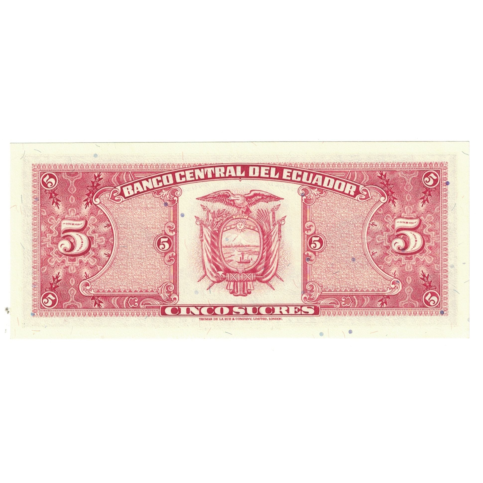 Billete, 5 Sucres, 1982, Ecuador, 1982-08-20, KM:120A, UNC
